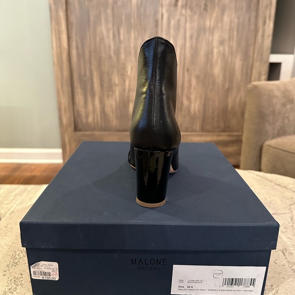 Malone Souliers black bootie worn once 6.5 they run a half size small ! - Picture 7 of 11